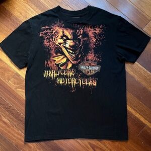 Harley Davidson Hardcore Motorcycles Myrtle Beach Clown Shirt Large